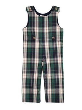 The Beaufort Bonnet Co Lawson Longall Grant Park Plaid 2T Boys Romper